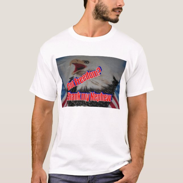 Camiseta Agradeça a meu sobrinho (Frente)