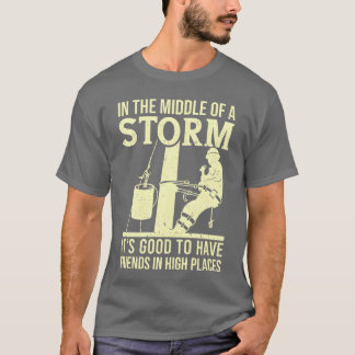 Camiseta Agradeça a um eletricista Citação Eletricista meni