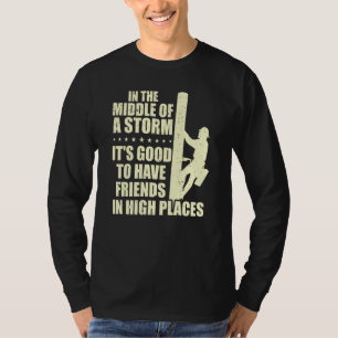 Camiseta Agradeça a um Lineman Citação Lineman Elétrico Ele