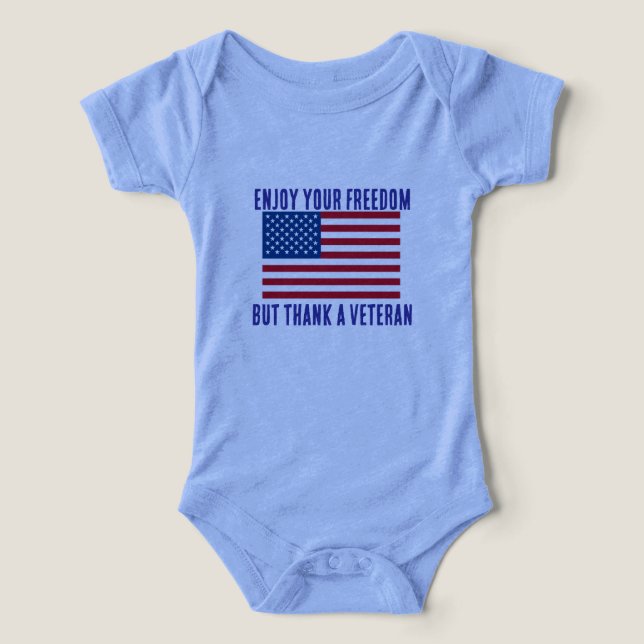 Camiseta agradecer a um veterano (Design frontal)