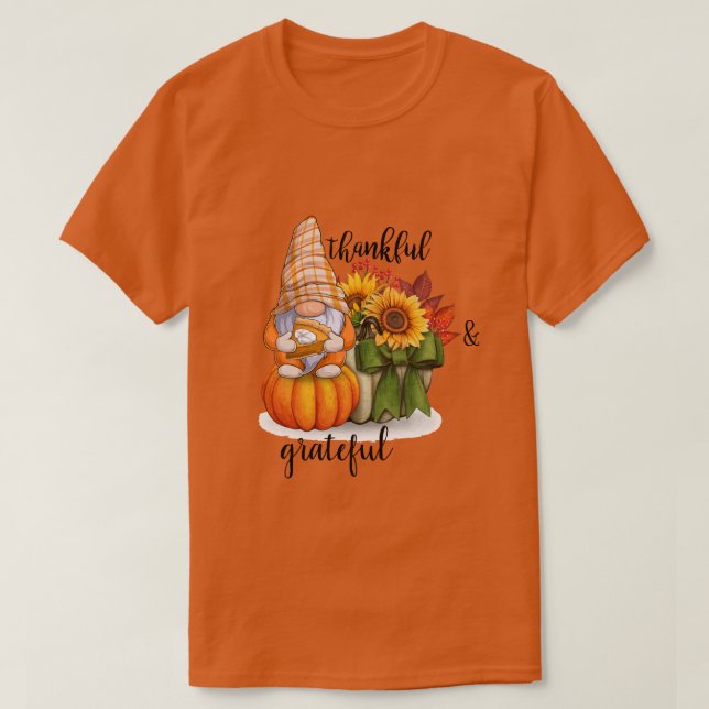 Camiseta Agradecido & grato (Frente do Design)