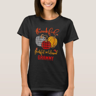 Camiseta Agradecido Grato Abençoado Grammy Outono Outono Ab