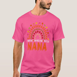 Camiseta Agradeço a abençoada benção Nana Fall Autumn Graça