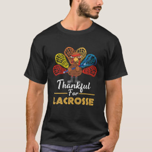 Camiseta Agradeço A Lacrosse Turkey - Ação De Graças Gift S