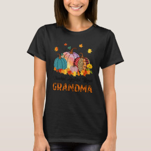 Camiseta Agradeço à vovó Pumpkins, abençoada e abençoada.