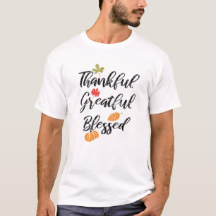 Camiseta Agradeço ao Feliz Abençoado Engraçado Turke de Açã