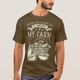 Camiseta Agricultor, Agricultura, Produtos de Fazenda, Rece