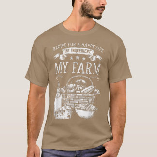 Camiseta Agricultor, Agricultura, Produtos de Fazenda, Rece