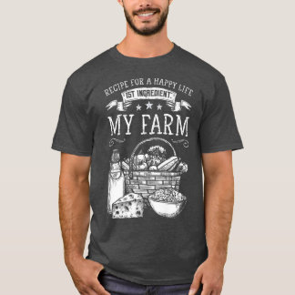Camiseta Agricultor, Agricultura, Produtos de Fazenda, Rece