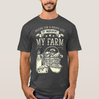Camiseta Agricultor, Agricultura, Produtos de Fazenda, Rece