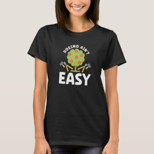 Camiseta Agricultor Cavando Não é Fácil Jardim Plantas Jar