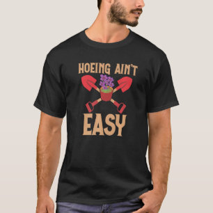 Camiseta Agricultor Cavando Não é Fácil Jardim Plantas Jar