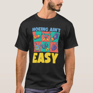 Camiseta Agricultor Cavando Não é Fácil  Jardim Plantas Jar
