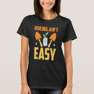 Camiseta Agricultor Cavando Não é Fácil Plantas de Jardina