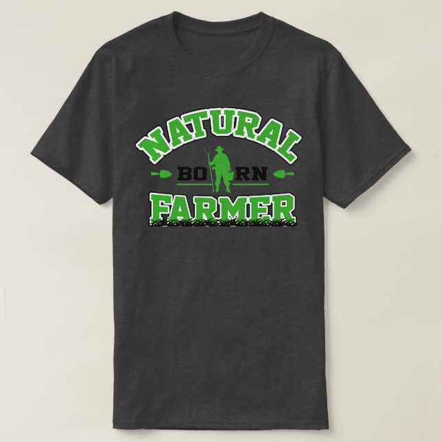 Camiseta Agricultor de Nascer natural (Frente do Design)