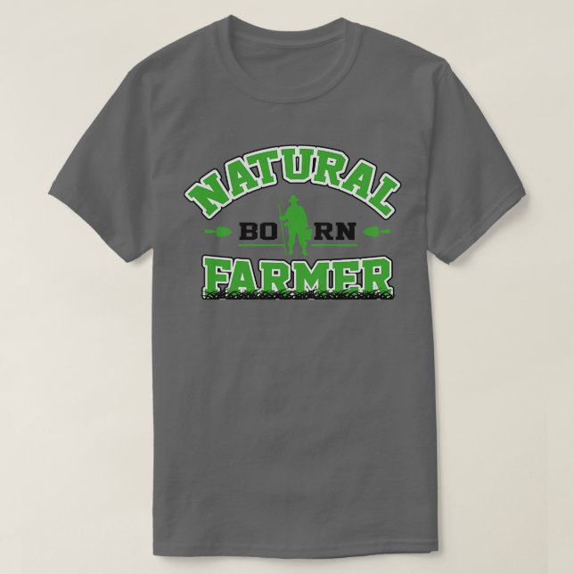 Camiseta Agricultor de Nascer natural (Frente do Design)