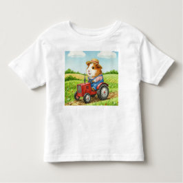 Camiseta Agricultor de Porcos da Guiné-Corta em Trator no C