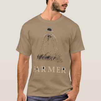 Camiseta agricultor de um campo