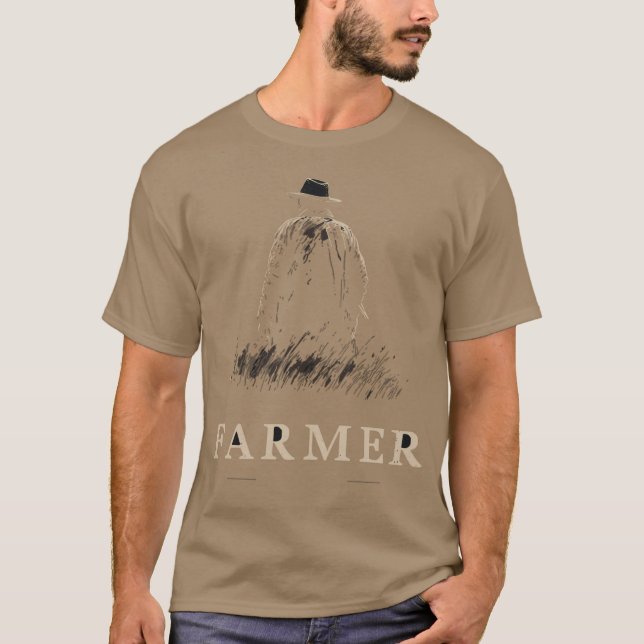 Camiseta agricultor de um campo (Frente)