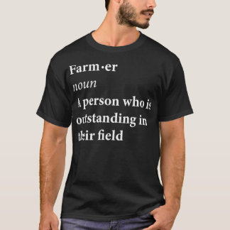 Camiseta Agricultor Noun Pessoa Que Está Em Pé Na Sua