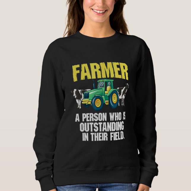 Camiseta Agricultor Que Se Encontra Em Pé No Seu Colégio (Frente)