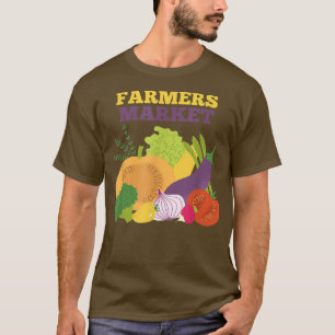Camiseta Agricultores comercializam todos os legumes orgâni