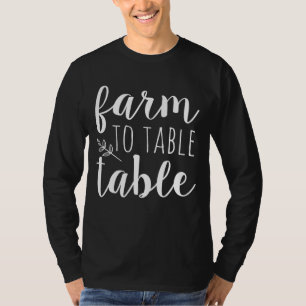 Camiseta Agricultores, Comidas De Fazenda À Mesa