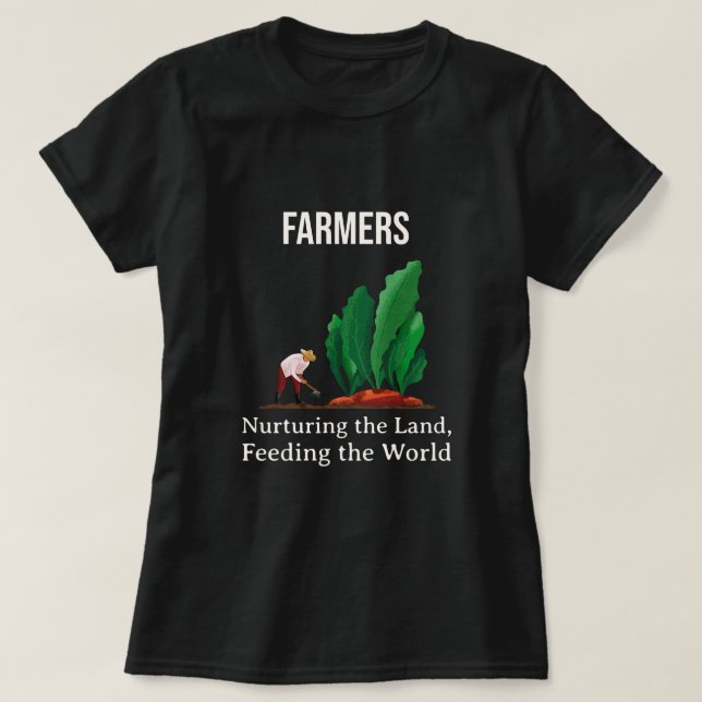 Camiseta Agricultores - Comprar A Terra, Alimentar O Mundo (Frente do Design)