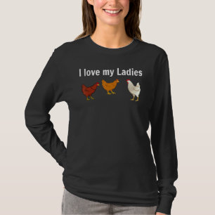 Camiseta Agricultores de Frango Frango Eu amo as Minhas Dam