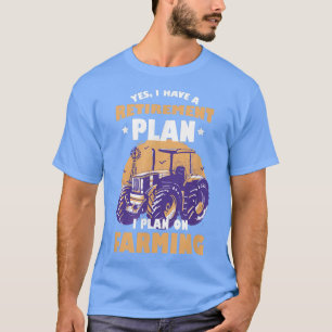 Camiseta Agricultores Engraçados Trator de Fazenda