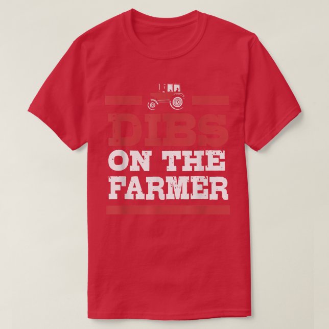 Camiseta Agricultores Esposa Dibs Sobre Agricultores Para M (Frente do Design)