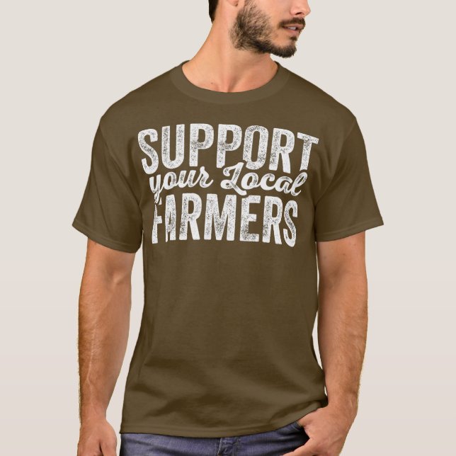 Camiseta Agricultores Locais Agricultores Presentes (Frente)