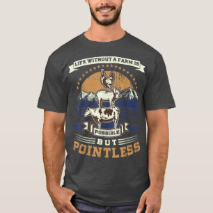 Camiseta Agricultura animal, a vida sem fazenda é possível,