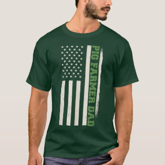 Camiseta Agricultura de Fazenda de Porcos Patriótica