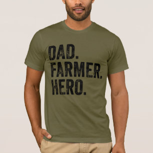 Camiseta Agricultura do Dia de os pais Herói pai