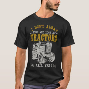 Camiseta Agricultura Eu Nem Sempre Deixo De Olhar Para Trat