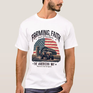 Camiseta Agricultura, fé e liberdade
