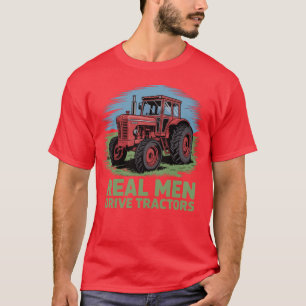 Camiseta Agricultura Homens de Verdade Dirigem Tratores Agr