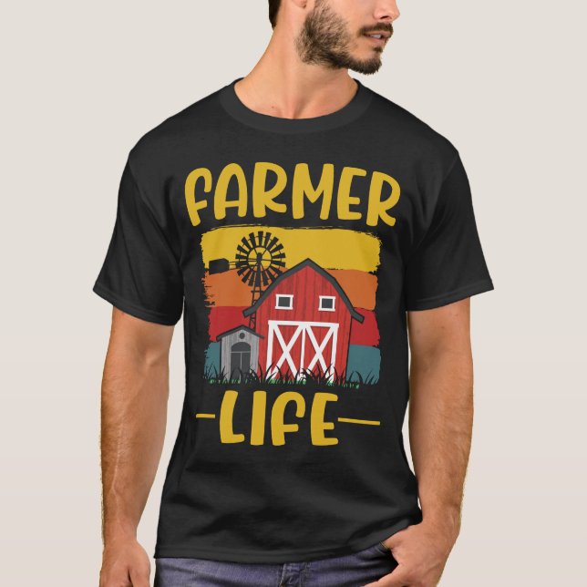 Camiseta Agricultura para a vida dos agricultores (Frente)