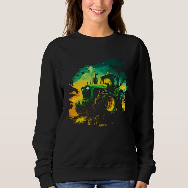 Camiseta Agriculture farmers driving thick trekkers tractor (Frente)