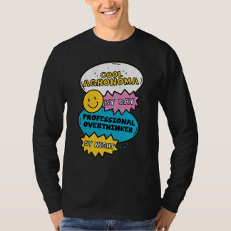 Camiseta Agrônoma Legal De Dia Pensadora Profissional Exces