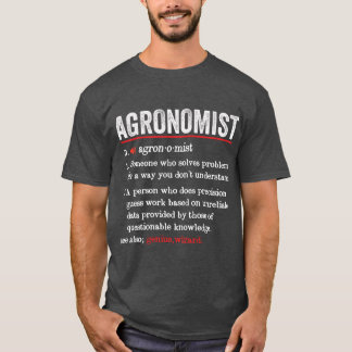 Camiseta Agrônomo Definição Engraçada Agronomia Agrônomo En