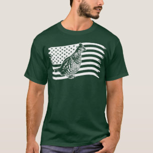 Camiseta Agrupamento Rachado caçador de aves Creative vinta
