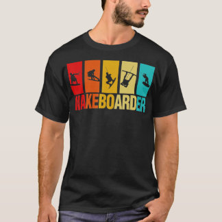 Camiseta Água Acordar Wakeboard Conselho Wakeboard Lover Wa