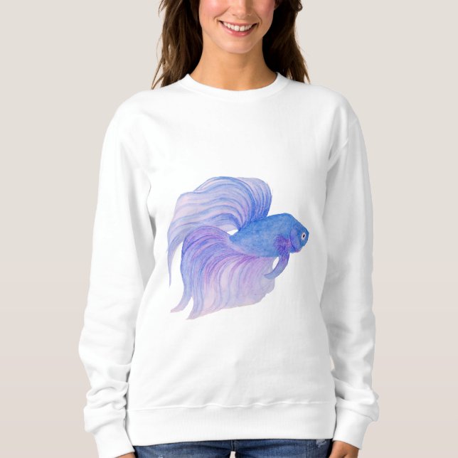 Camiseta Água Azul Betta Fish (Frente)