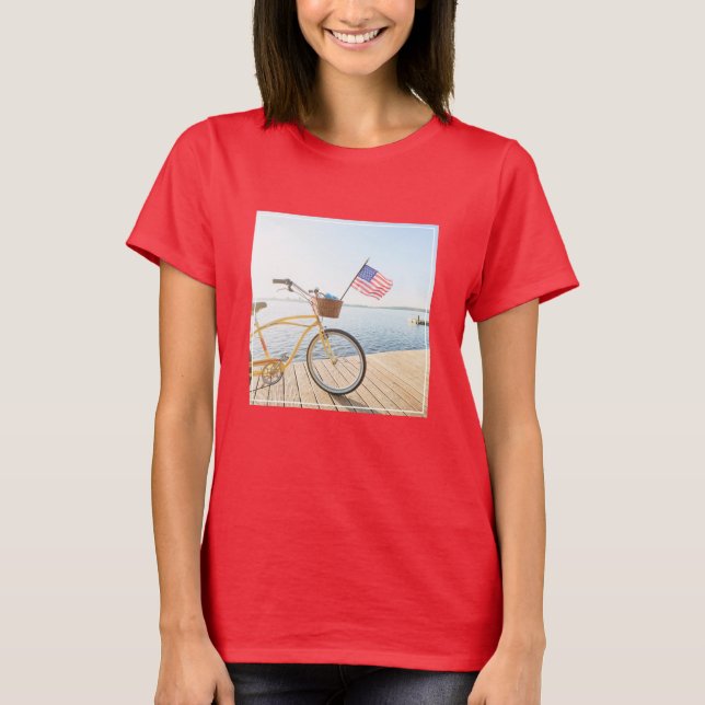 Camiseta Água | Bicicleta Pelo lago (Frente)