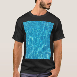 Camiseta Água de Piscina Azul Céu Cristalino