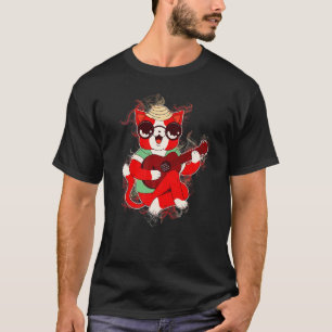 Camiseta Água - Despejo de Música de Gato - Ukulele