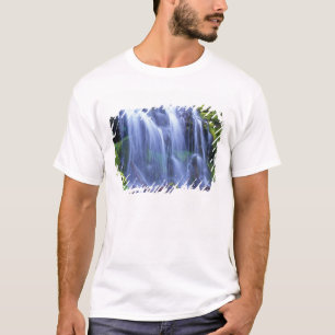 Camiseta Água doce da primavera fluindo sobre musgo