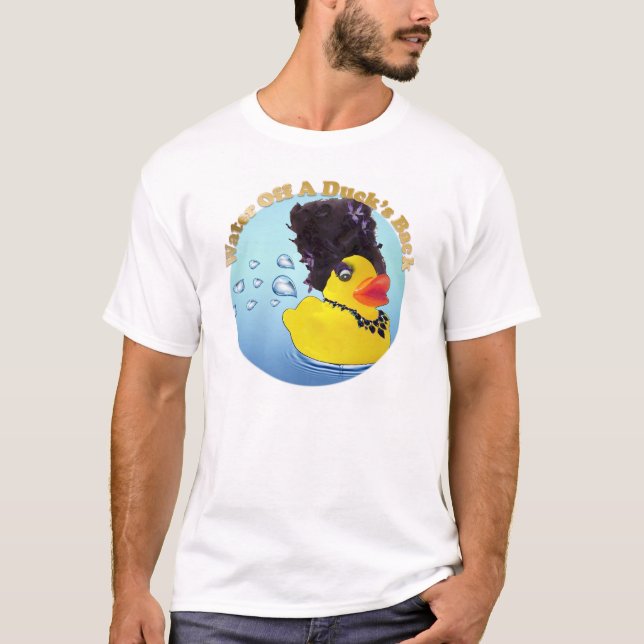Camiseta Água fora da parte traseira de um pato (Frente)
